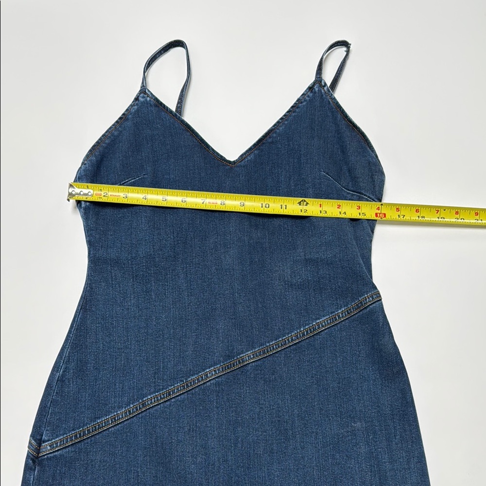 Reformation Jeans Denim Blue Midi Dress - Picture 8 of 10